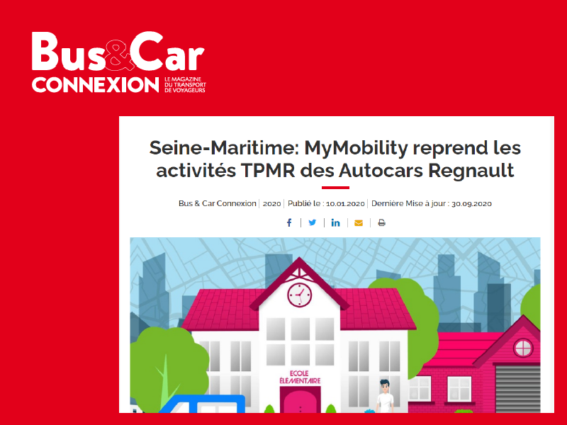 Seine-Maritime : MyMobility reprend les activités TPMR des autocars Regnault